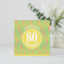 Colorful Birthday Party Invitations