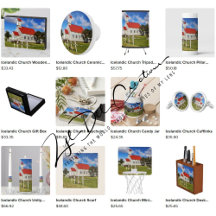 Gifts with Icelandic Church design