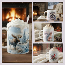 Winter Vibes Animals - Mugs