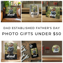 Dad Established Father's Day Photo Gifts Under $50