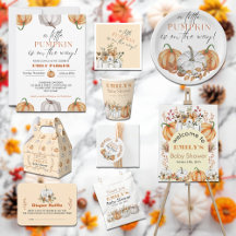 A Little Pumpkin is on the Way - Baby Shower