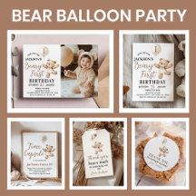 Bear Balloons Birthday
