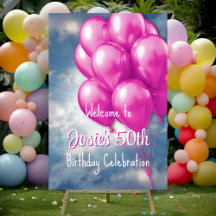 Birthday Party Welcome Signs