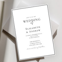 Simply Modern Minimal Wedding Invitations