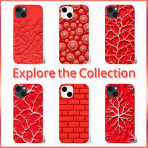 Red Color iPhone Cases