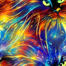 Cohesive Abstract Exquisite Cat Splashes Seamless 