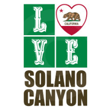 Love Solano Canyon California State Flag Heart