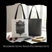 Nevermore Gothic Raven Poe Inspired Gift