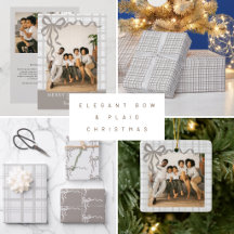 Elegant Bow and Plaid Christmas