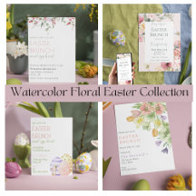 Watercolor Floral Easter Collection