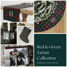 Red & Green Holiday Tartan Collection