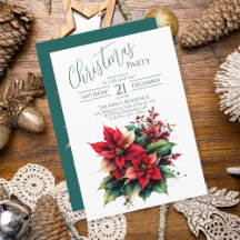 Floral Christmas Party Essentials and Favors