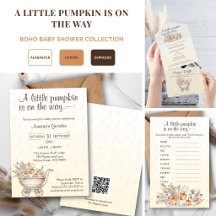 Boho A Little Pumpkin Baby Shower Collection