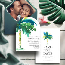 Palm Tree Wedding Invitation Suite