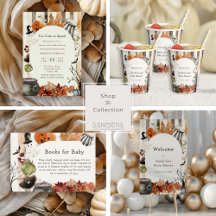 Spook-tacular Halloween Ghost Pumpkin Baby Shower