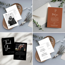 Simple Wedding Thank You Card