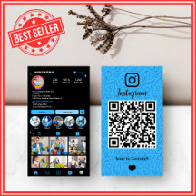 Business Cards: Instagram Cleaning Housekeeping QR