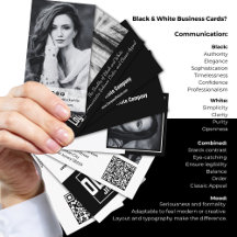 Black & White Business Card Designs & Materials