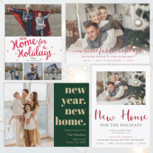 Photo Holiday Moving Announcements