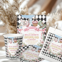 Alice in Wonderland floral tea party