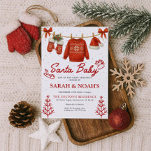 Santa Baby Shower Invitation & Party Collection