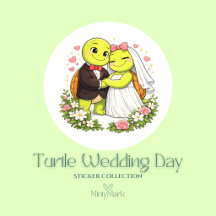 Turtle Wedding Day — Sticker Collection