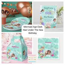 Mermaid Under the Sea Birthday Party Products