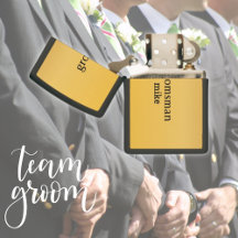 Classy Gold and Black Simple Groomsmen Gifts