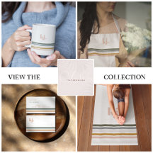 Chic Retro Stripes Monogram Collection
