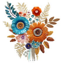 Autumn Sequin Blossoms Wedding Suite