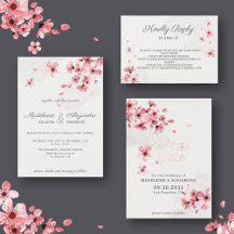 Pink Cherry Blossom Wedding