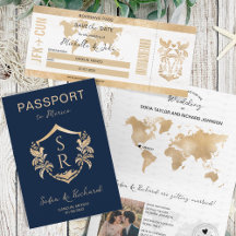 Wedding Passport Mexico Crest