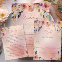 Dreamy and Romantic Blush Pink and Purple Wedding