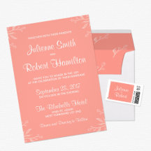 Coral   Simple and Elegant Wedding Suite 