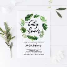 Watercolor Tropical Greenery Collection