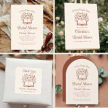 New Chapter Begins Terracotta Script Bridal Shower