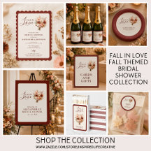 Fall In Love Wildflower Bridal Shower Collection