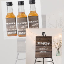 Rustic 40th Birthday Party