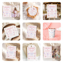 Purple Pink Bow Butterfly Birthday Party