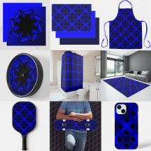 Bluesy Blue Gradient Star Bow