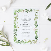 Watercolor Greenery