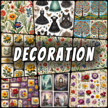 Decorative elements for decoupage