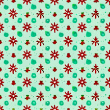 Vintage Red and Green