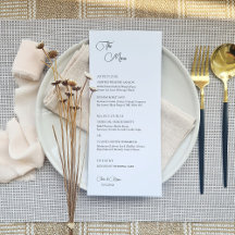 Menu Card