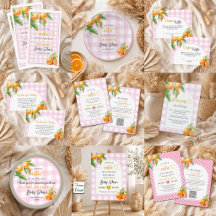 A Little Cutie is on the Way Pink Baby Shower
