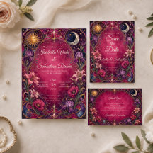 Romantic Celestial Art Nouveau Wedding