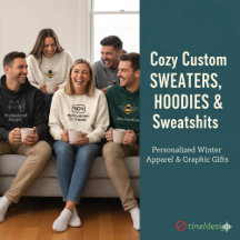 Cozy Custom Sweaters, Hoodies & Sweatshirts   Pers
