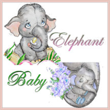 Cute Warm Baby Elephant Design Collection