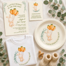 Bunny & Carrot Balloon Baby Shower Suite