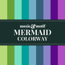 FABRIC - MERMAID Colorway - sewing textiles